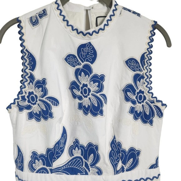 Alexis Farah High Neck Sleeveless Dress in Santorini Embroidery  Size‎ Small - Picture 5 of 13